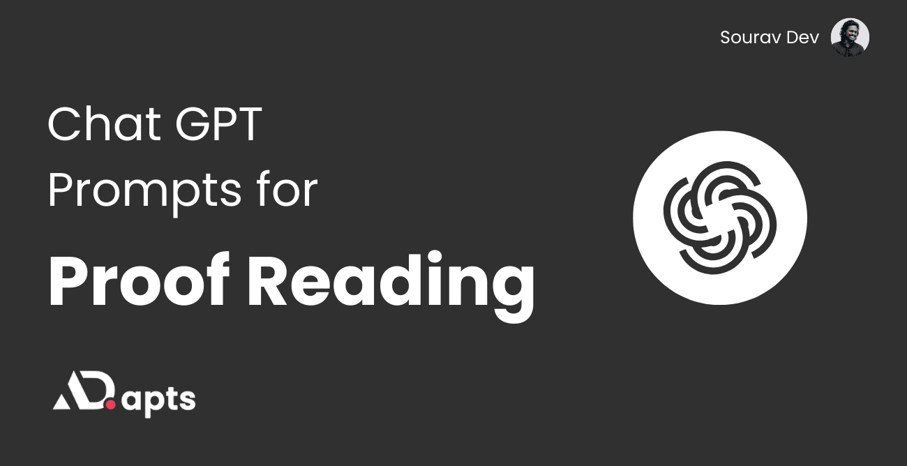 Chat GPT Prompts for Proof Reading Contents